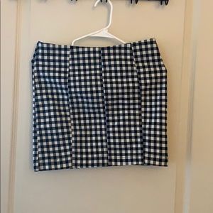 Checkered Mini Skirt